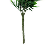 Artificial Hanging Dark Green Bamboo Leaf Garland Bush UV Resistant and Fire Rated 17cm Wide x 76cm Long