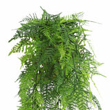 Artificial Hanging Lace Fern Vivid Green Garland Bush UV Resistant and Fire Rated 10cm Wide x 75cm Long