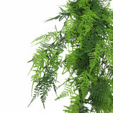 Artificial Hanging Lace Fern Vivid Green Garland Bush UV Resistant and Fire Rated 10cm Wide x 75cm Long