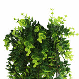 Artificial Dense Hanging Lush Green Eucalyptus Garland Bush UV Resistant and Fire Rated 18cm Wide x 77cm Long