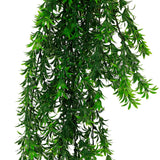 Artificial Hanging Willow Leaf Garland Bush UV Resistant and Fire Rated 18cm x 76cm