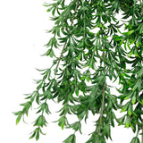 Artificial Hanging Willow Leaf Garland Bush UV Resistant and Fire Rated 18cm x 76cm
