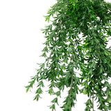 Artificial Hanging Willow Leaf Garland Bush UV Resistant and Fire Rated 18cm x 76cm