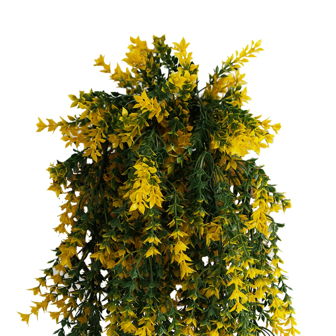 Artificial Hanging Yellow and Green Willow Leaf Garland Bush UV Resistant and Fire Rated 20cm Wide x 75cm Long