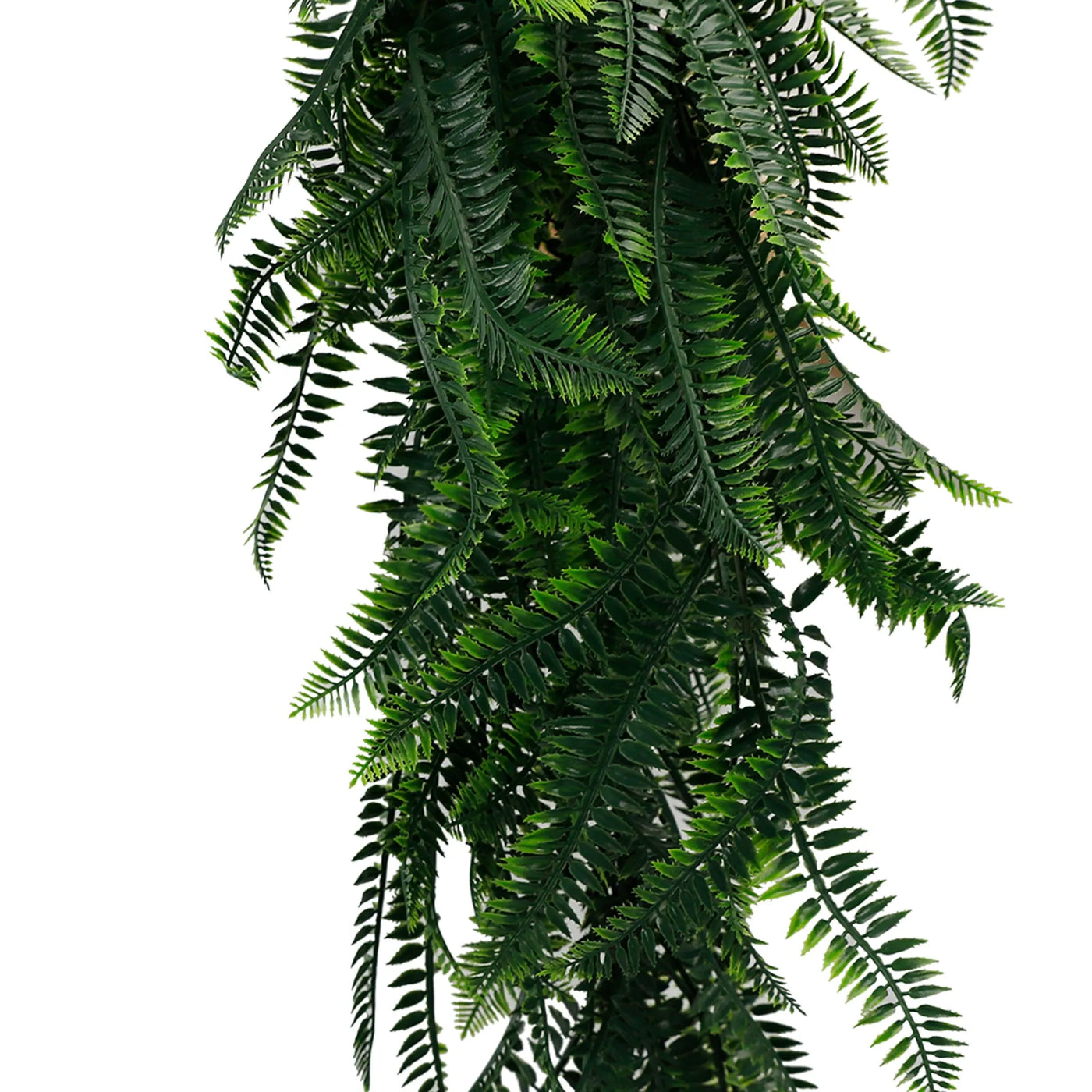 Artificial Hanging Dense Boston Fern Garland Bush UV Resistant and Fire Rated 27cm Wide x 94cm Long