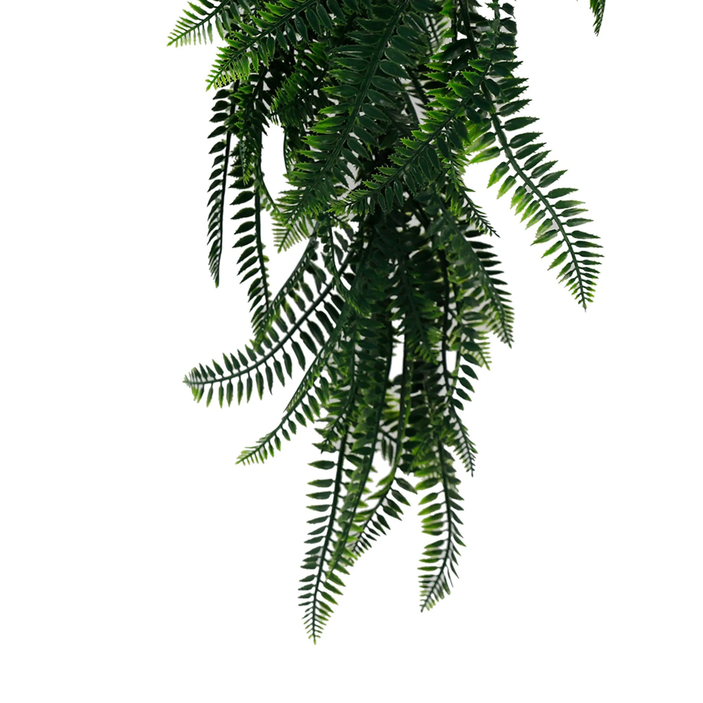 Artificial Hanging Dense Boston Fern Garland Bush UV Resistant and Fire Rated 27cm Wide x 94cm Long