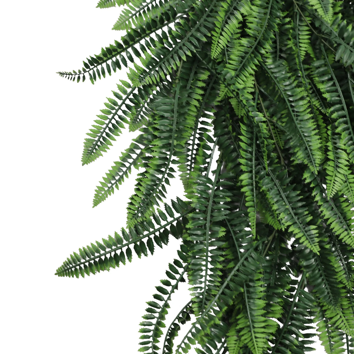 Artificial Hanging Dense Boston Fern Garland Bush UV Resistant and Fire Rated 27cm Wide x 94cm Long