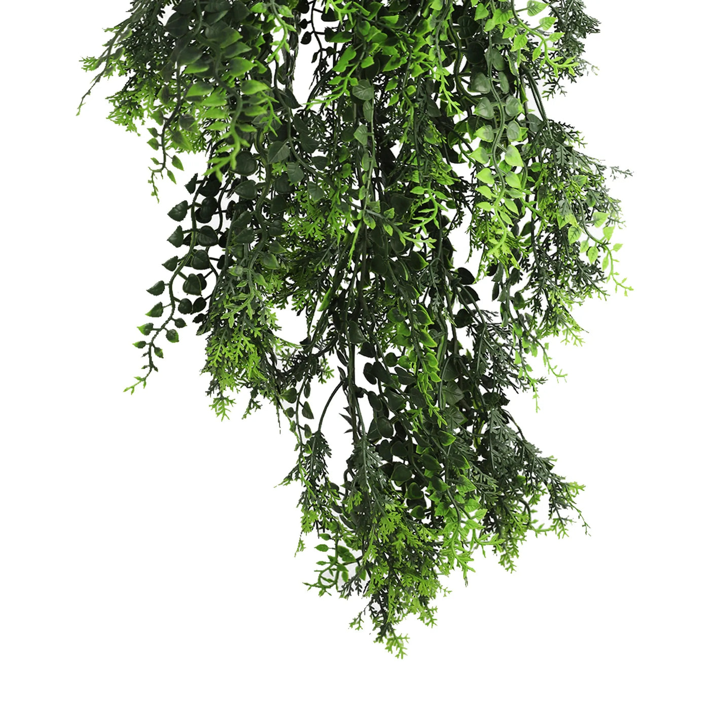 Artificial Hanging Mediterranean Fern Vine UV Resistant and Fire Rated 22cm x 76cm