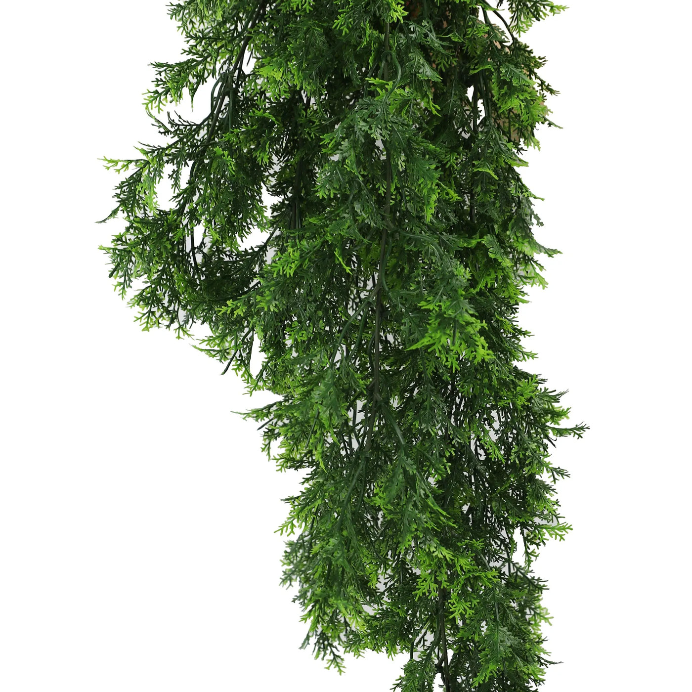 Artificial Hanging Mossy Cedar Vine Garland Bush UV Resistant and Fire Rated 22cm Wide x 75cm Long
