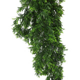 Artificial Hanging Mossy Cedar Vine Garland Bush UV Resistant and Fire Rated 22cm Wide x 75cm Long
