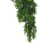 Artificial Hanging Mossy Cedar Vine Garland Bush UV Resistant and Fire Rated 22cm Wide x 75cm Long