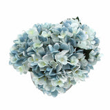 Premium Artificial Hydrangea with Glass Vase (Flowering Blue Hydrangea) 23cm