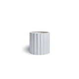 Set of 3 Luxury Rounded Ribbed Planter Premium Pot Range White