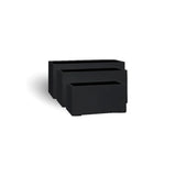 Luxury Rectangular Trough Planter Set of 3 | Matt Black | Premium Pot Range