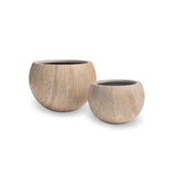 2 Sizes - Luxury Rounded Marble Planter | Premium Pot Range