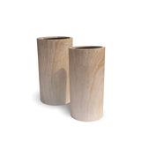 2 Sizes - Luxury Marble Tall Cylinder Planter | Premium Pot Range