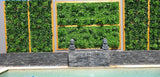 Luxury White Oasis Vertical Garden / Green Wall UV Resistant 1m x 1m
