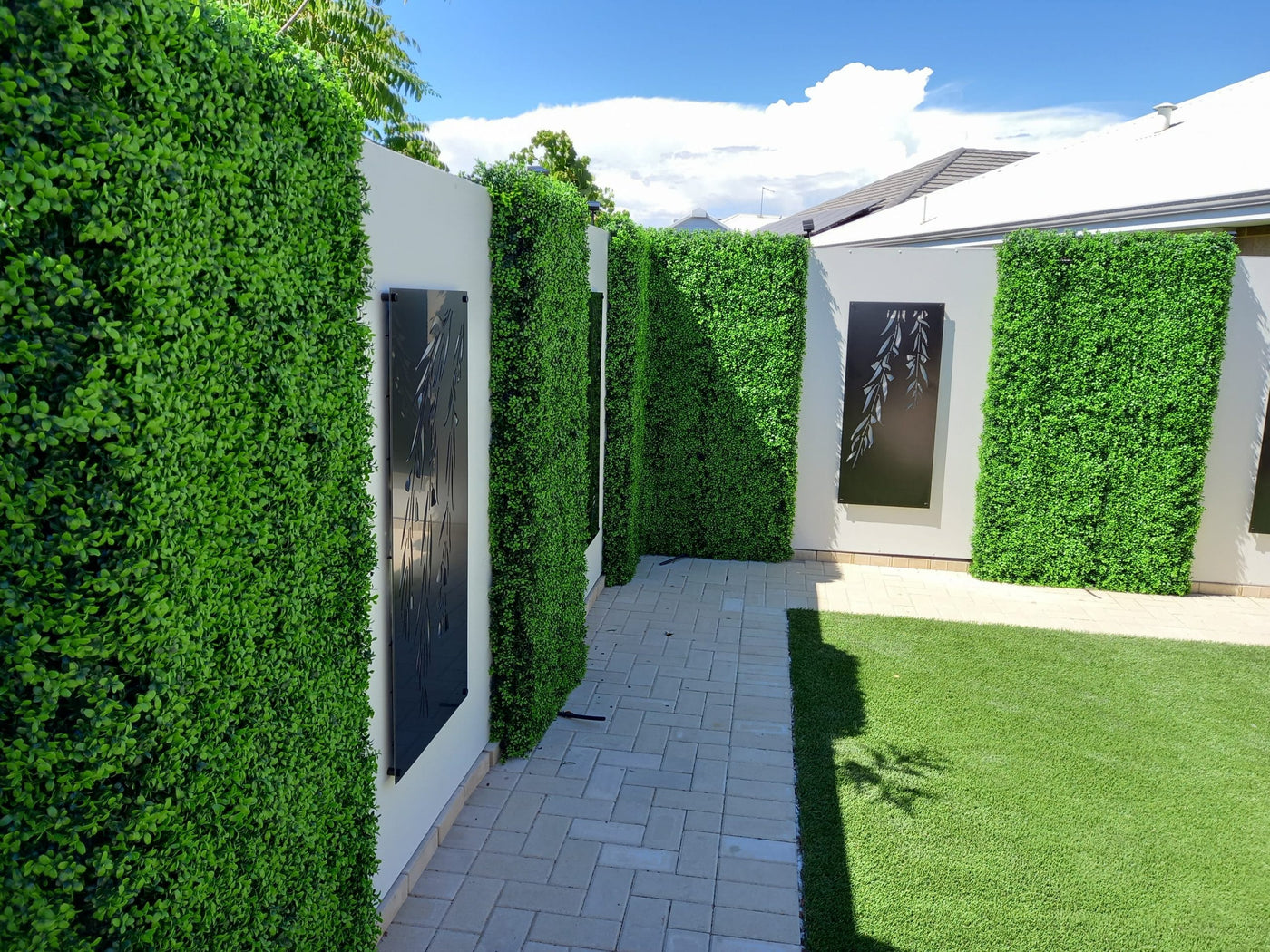 Luxury Deluxe Buxus (Bright) Hedge Panels UV Resistant 1m x 1m