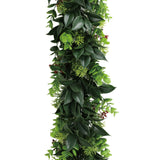 Artificial Extendable Hanging Wreath UV Resistant 55cm - Designer Plants