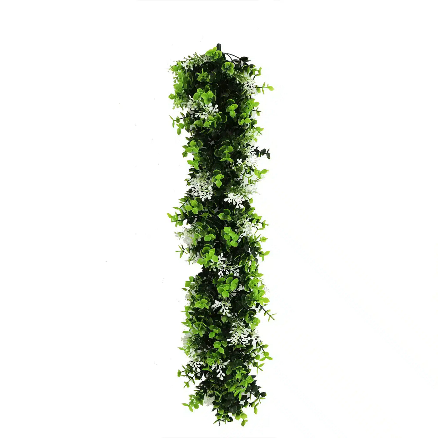 Artificial Extendable Hanging Flowering White Eucalyptus Vine UV Resistant 55cm - Designer Plants