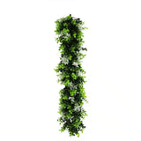 Artificial Extendable Hanging Flowering White Eucalyptus Vine UV Resistant 55cm - Designer Plants