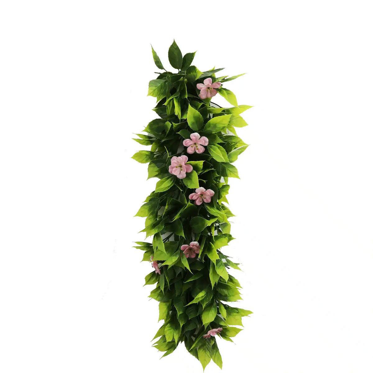 Artificial Extendable Hanging Pink Flowering Violet Garland UV Resistant 55cm - Designer Plants