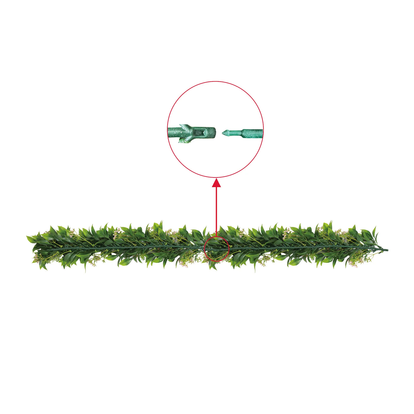 Artificial Extendable Hanging Flowering Star Jasmine Garland UV Resistant 55cm
