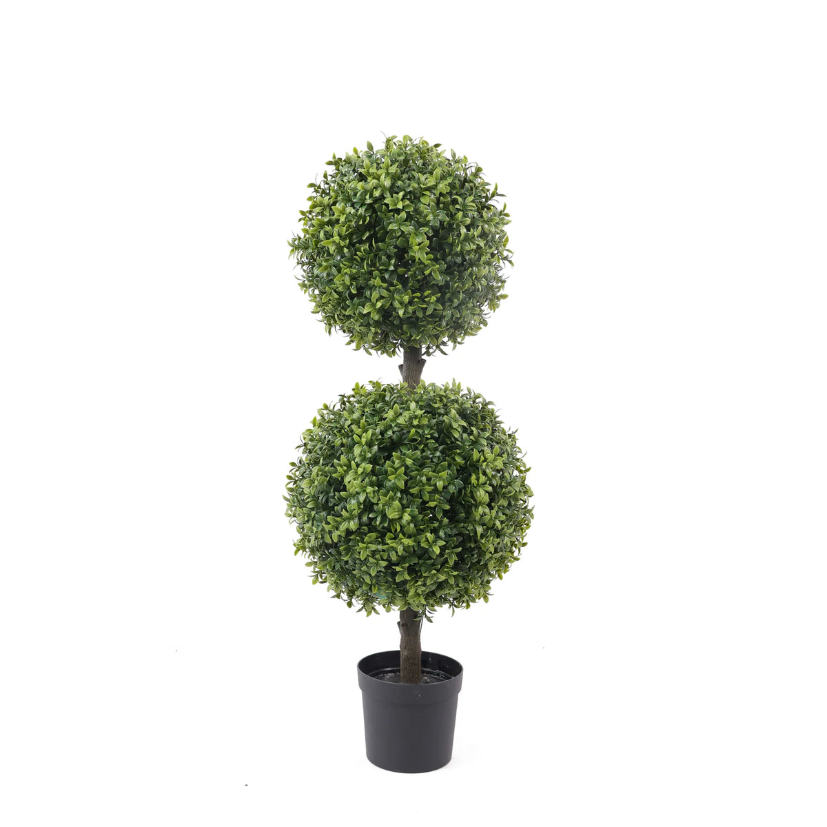 artificial two ball topiary tree 83cm - full view