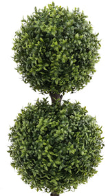 artificial two ball topiary tree 83cm - topiary balls