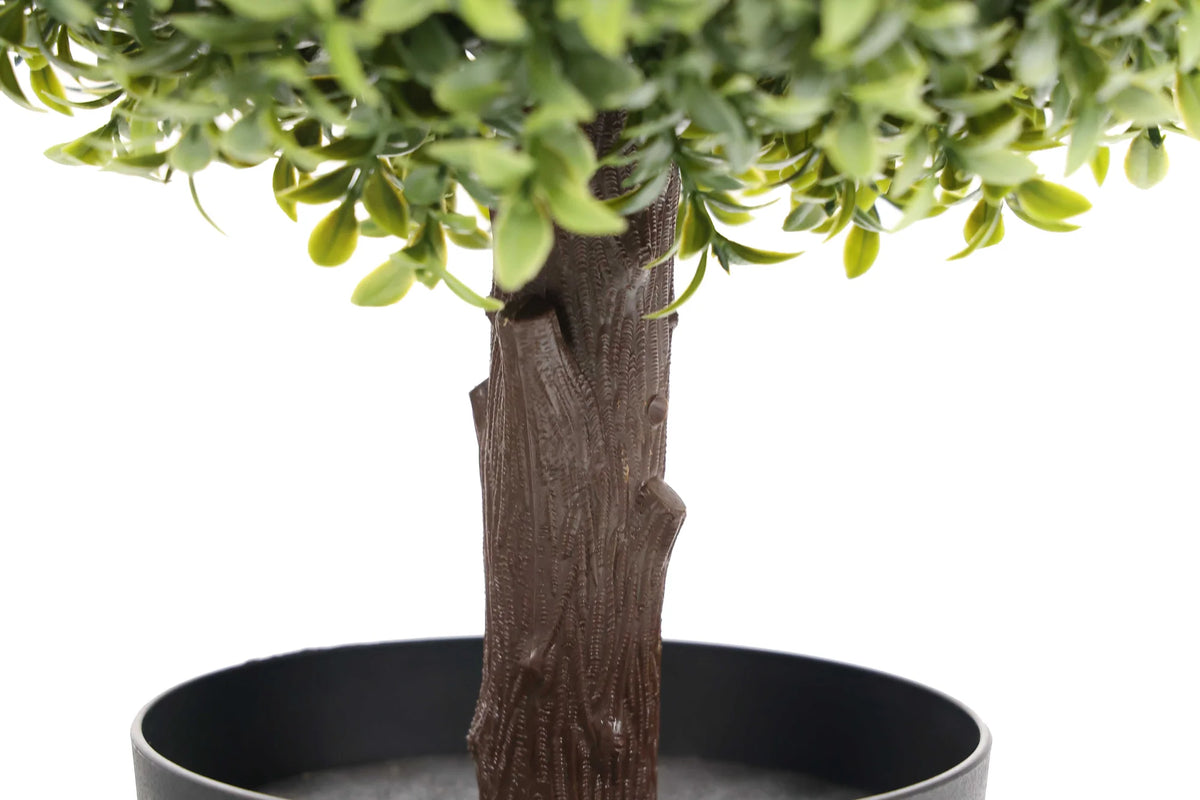 artificial two ball topiary tree 83cm - trunk detail