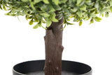 artificial two ball topiary tree 83cm - trunk detail