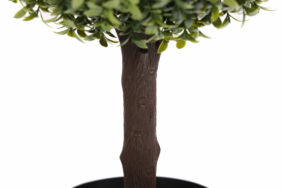 artificial single ball topiary tree 63cm - trunk detail