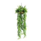 Artificial Hanging Fern Basket UV Resistant 35cm x 125cm - Designer Plants