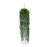Artificial Hanging Fern Basket UV Resistant 35cm x 140cm - Designer Plants
