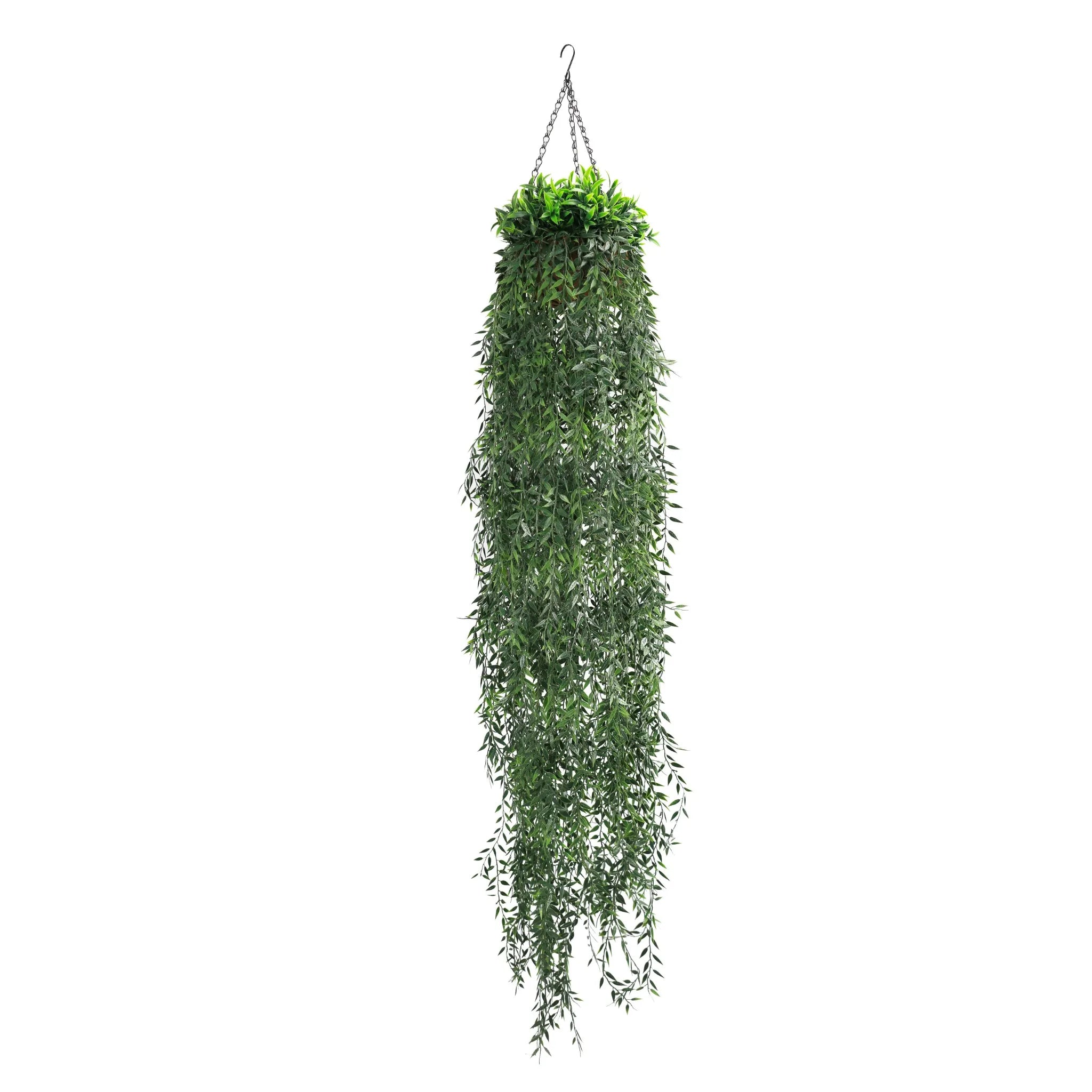 Artificial Hanging Fern Basket UV Resistant 26cm x 135cm - Designer Plants