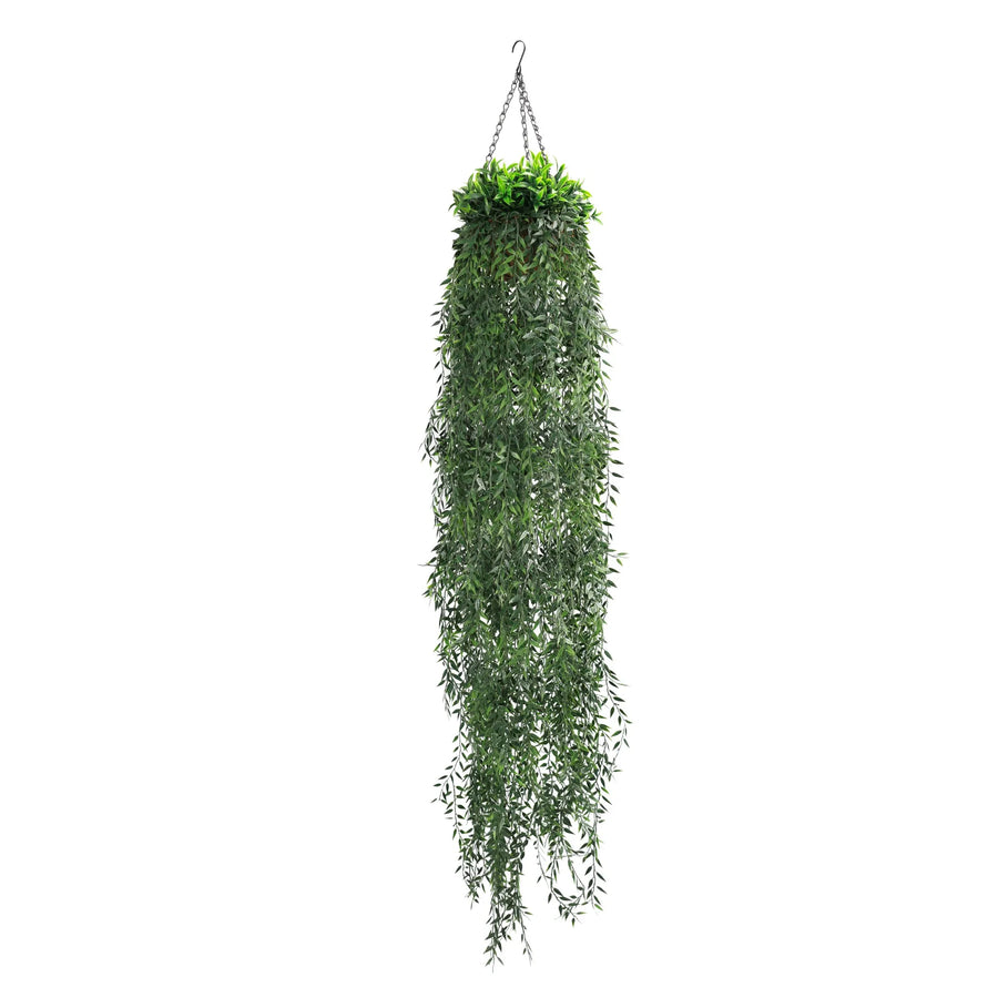 Artificial Hanging Fern Basket UV Resistant 26cm x 135cm - Designer Plants