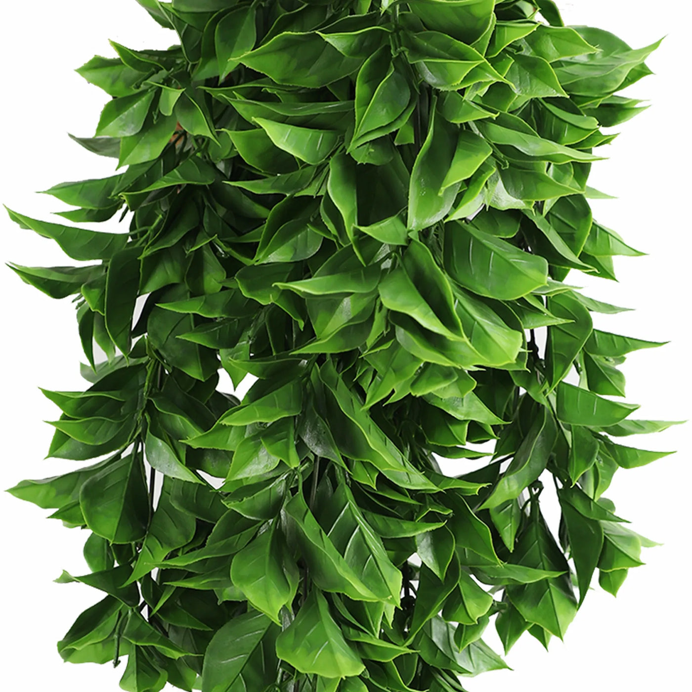 Artificial Dense Hanging Flowering Pothos Bush Vivid Green UV Resistant and Fire Rated 27cm Wide x 72cm Long