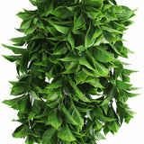 Artificial Dense Hanging Flowering Pothos Bush Vivid Green UV Resistant and Fire Rated 27cm Wide x 72cm Long