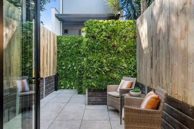 Tall Artificial Vertical Garden Privacy Wall