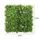 Luxury White Oasis Vertical Garden Green Wall UV Resistant 1m x 1m