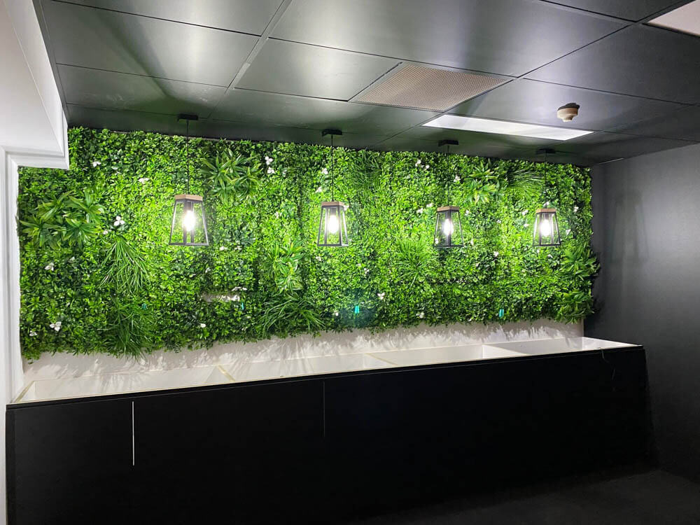 Group 1 Fire Certified - Luxury White Oasis Vertical Garden / Green Wall UV Resistant 1m x 1m