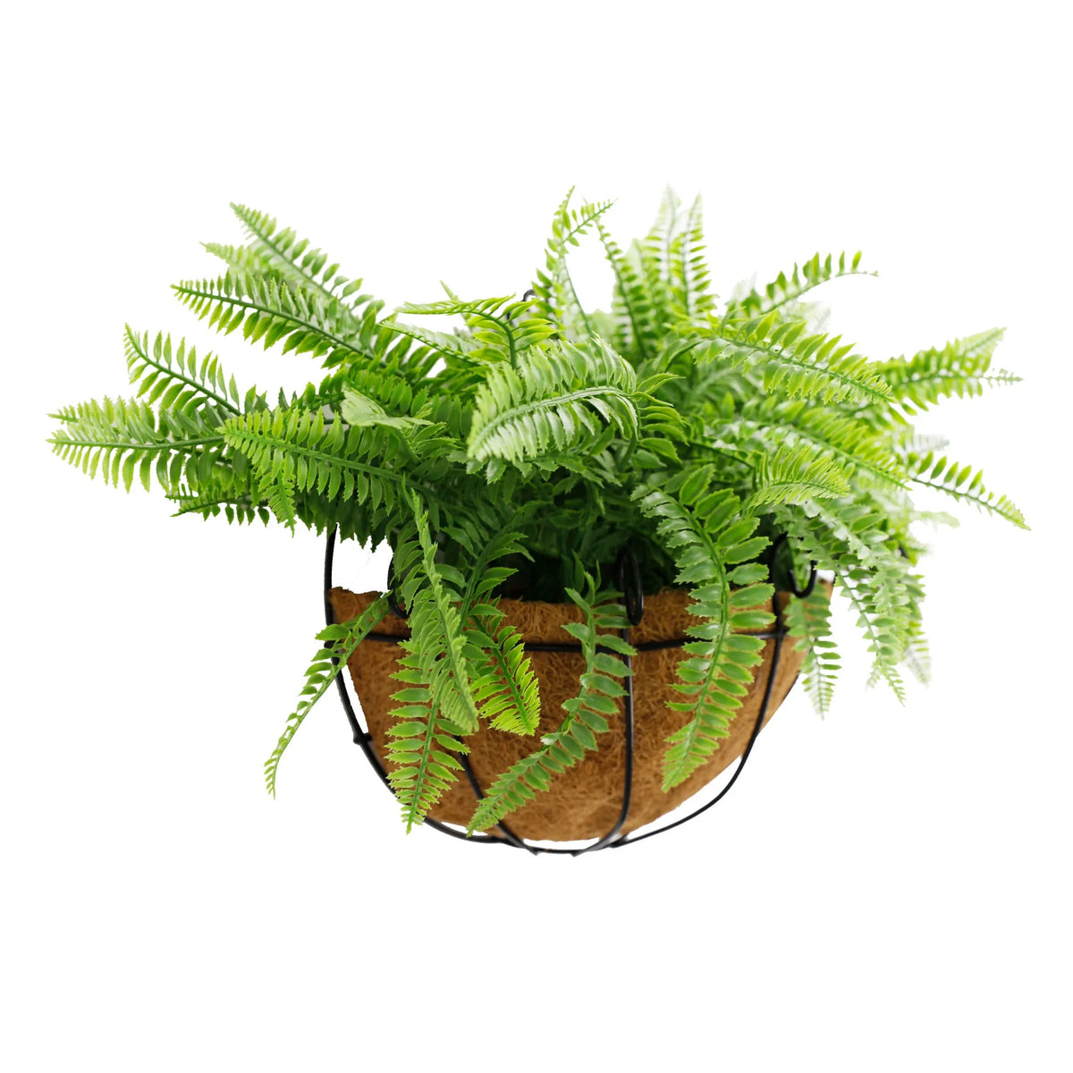 Artificial Hanging Fern Basket 30cm x 40cm Long UV Resistant - Designer Plants