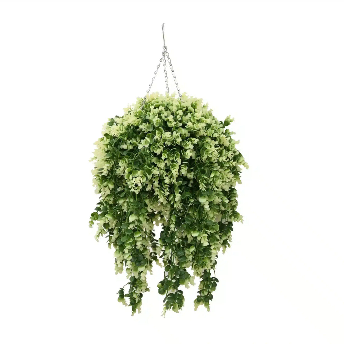 Artificial Spring Evergreen Hanging Basket UV Resistant 43cm - Designer Plants