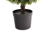 artificial three ball topiary tree 128cm - nursery pot