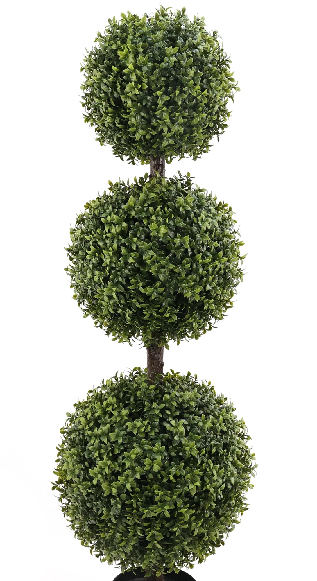 artificial three ball topiary tree 128cm - topiary balls
