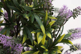 artificial lavender topiary tree 73cm - flower detail