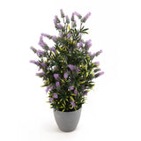 artificial lavender topiary tree 73cm - full view