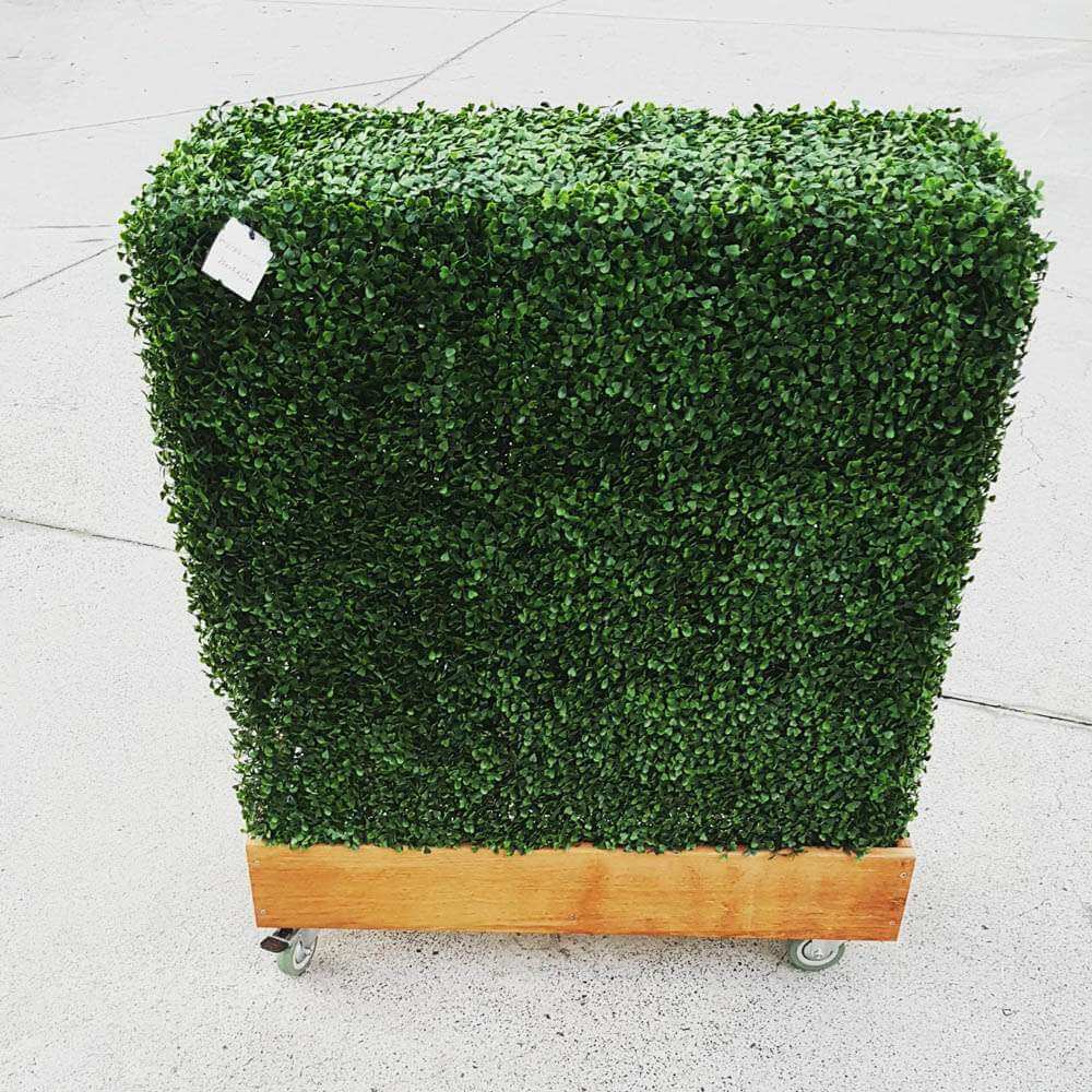 Portable Artificial Boxwood Hedge UV Resistant 75CM x 75cm