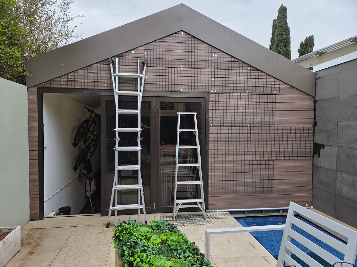 From Bare to Beautiful: Before Verdant Fern Vertical Garden Installation
