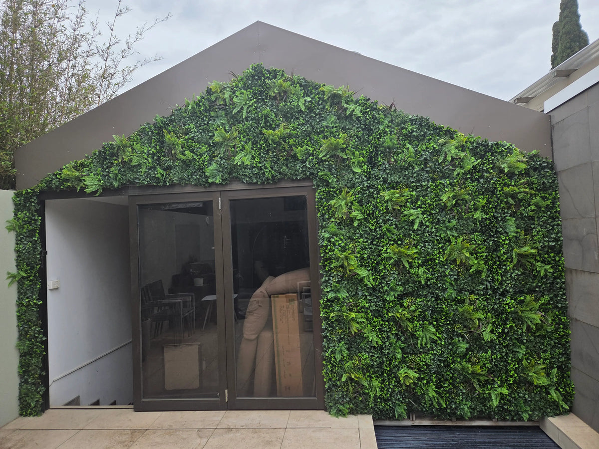 From Bare to Beautiful: After Verdant Fern Vertical Garden Installation